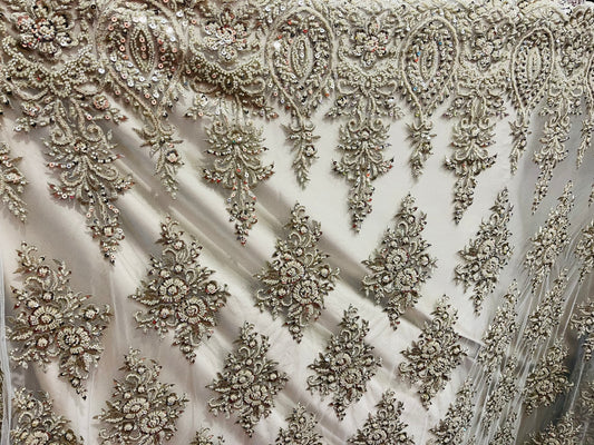 Designer beaded lace made in France