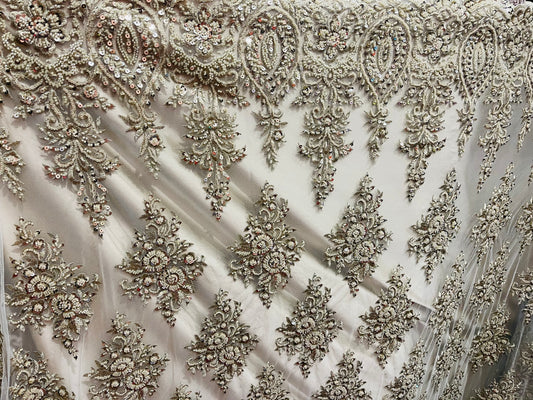 Designer beaded lace made in France