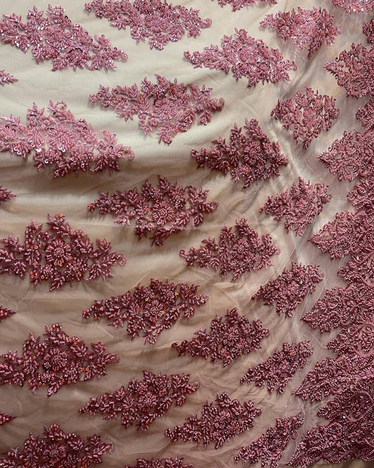 Designer beaded lace made in France
