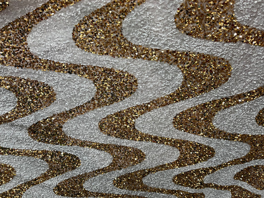 Designer swirly’s 4way stretch velvet sequins great fabric for dress jacket skirt and much more