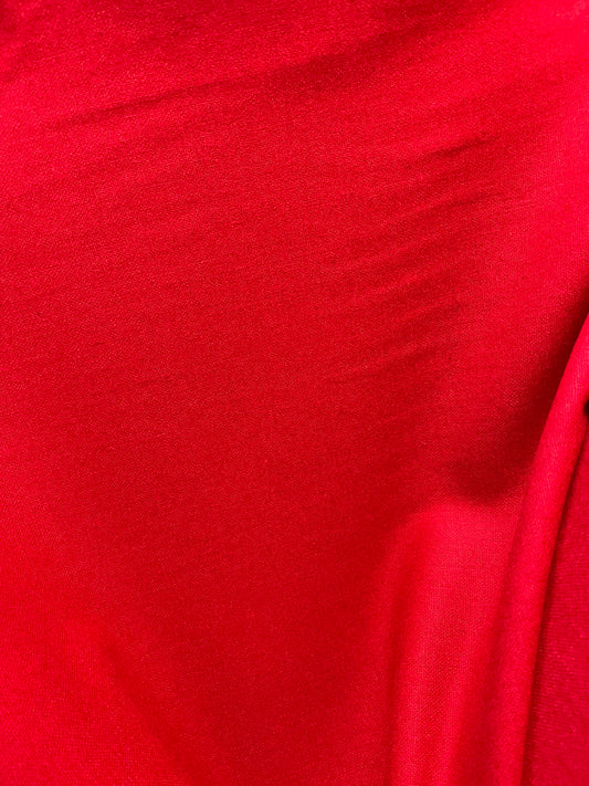 Super soft red 100%Wool Cashmere dabbled face design by Lora piano