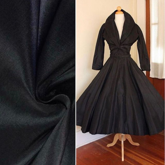Designer Black mikado best fabric for wedding gown ball gown prom