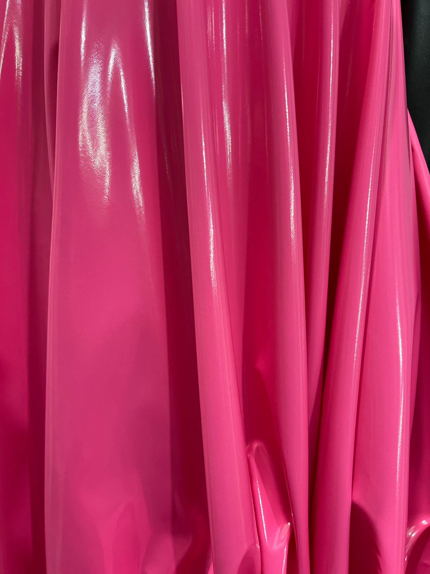 Hot pink shinny 4way stretch vinyl made in Italy