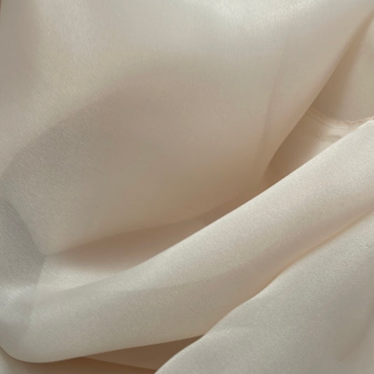 Designer nude skin poly Gazar organdy made in Italy