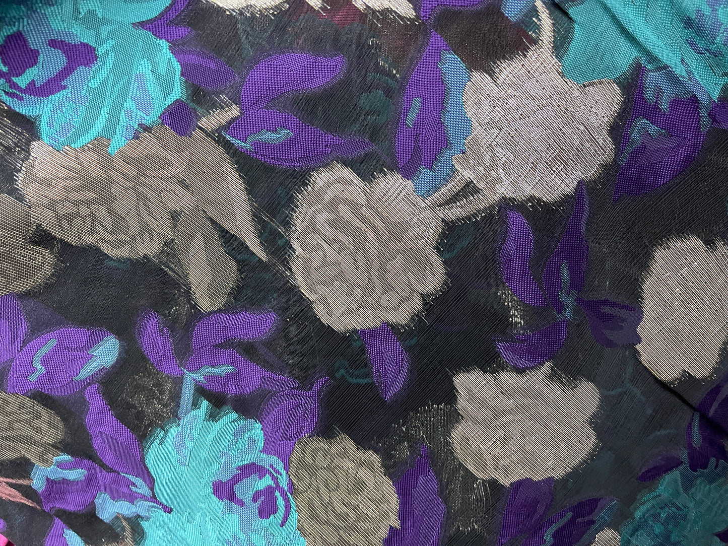 Designer organza Floral Brocade made in Italy