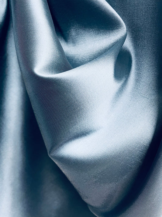 Designer dark gray  mikado best fabric for wedding gown ball gown prom