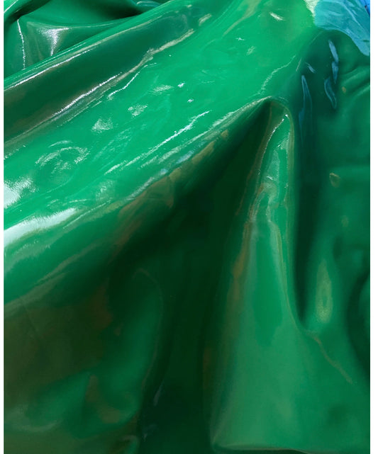 Hunter green shinny 4way stretch vinyl made in Italy