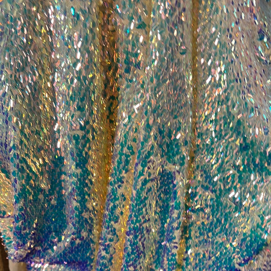 Designer 4way stretch sequins made in Italy